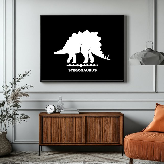 Stegosaurus Dinosaur Silhouette Poster (Creator Uploaded)