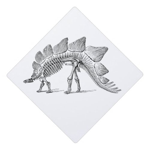 Stegosaurus Dinosaur Skeleton Fossil Graduation Cap Topper