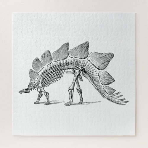 Stegosaurus Dinosaur Skeleton Fossil Jigsaw Puzzle