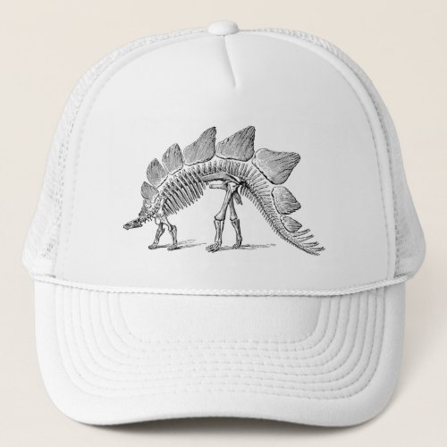 Stegosaurus Dinosaur Skeleton Fossil Trucker Hat