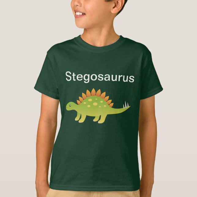 Stegosaurus Dinosaur T-Shirt (Front)