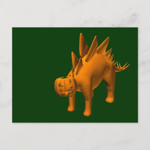 Stegosaurus halloweenis postcard