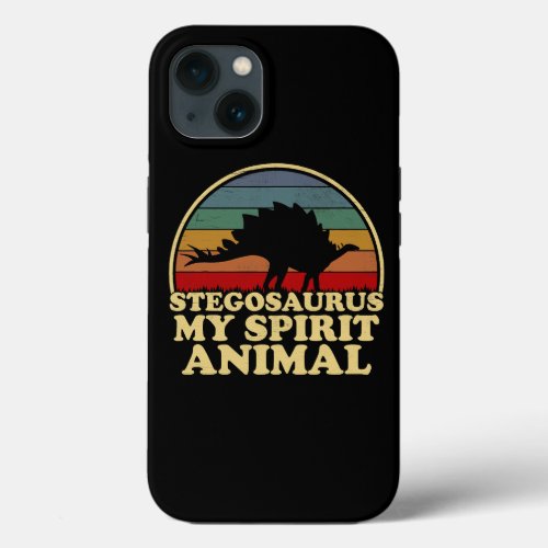 Stegosaurus My Spirit Animal Dinosaur Lover iPhone 13 Case