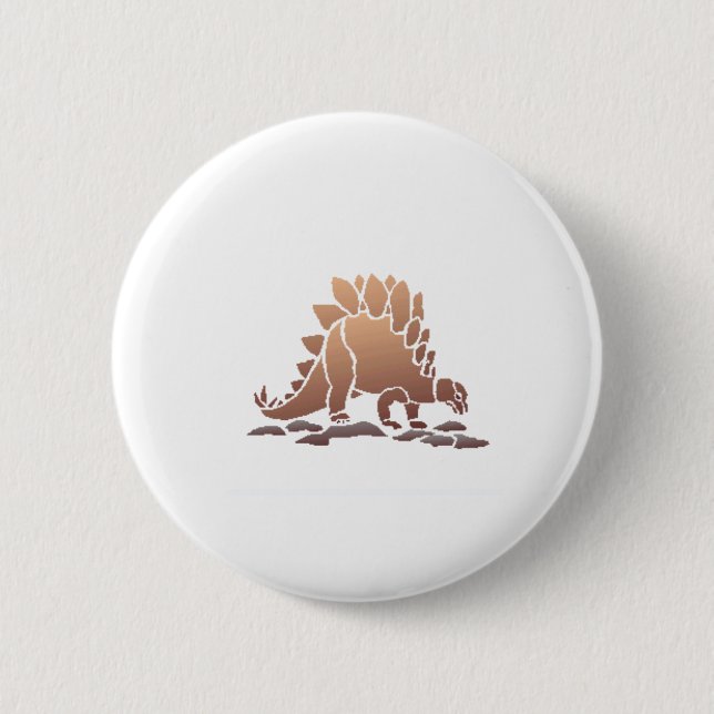 stegosaurus pinback button (Front)