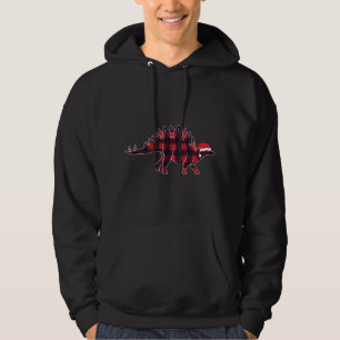 Stegosaurus Santa Hat Christmas Dinosaur Lover Gif Hoodie