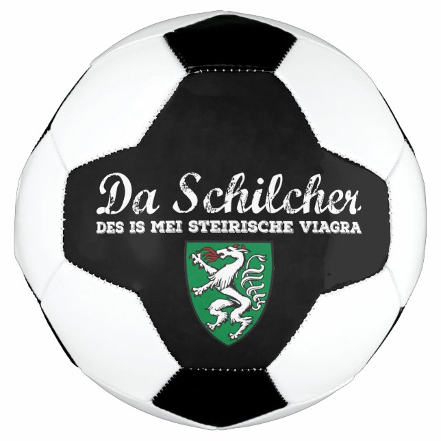 Steiermark Austria Schilcha mei Viagra Soccer Ball (Front)