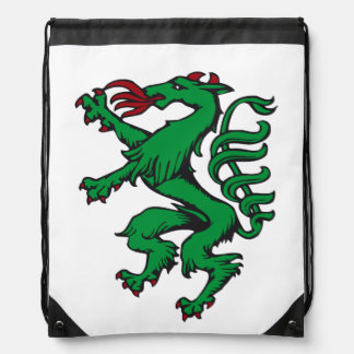 Steiermark Rot Grün Wappen Panther Österreich Drawstring Bag
