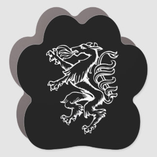 Steiermark Wappen Panther Lineart Austria Car Magnet