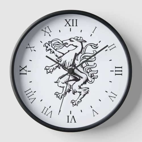 Steiermark Wappen Panther Lineart Austria Clock