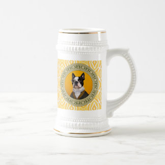 Stein Mug - Boston Terrier Gentleman with Monocle