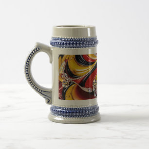 Stein Mug with Belgian Colors Design