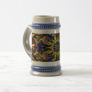 Stein Mug with Brazil Colors Design