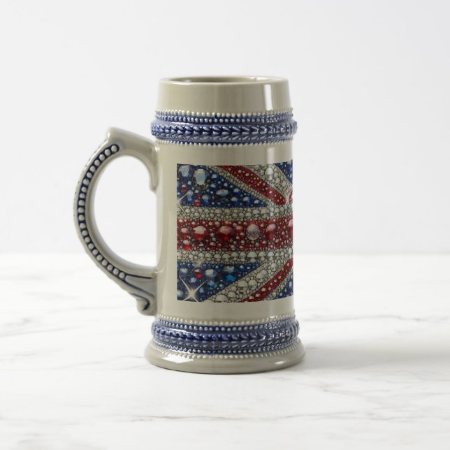 Stein Mug with British Colors Design (Left)
