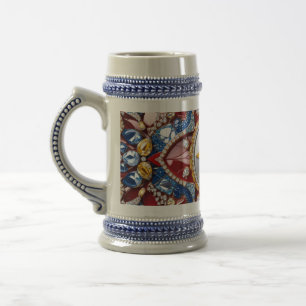 Stein Mug with Colombian Colors Design