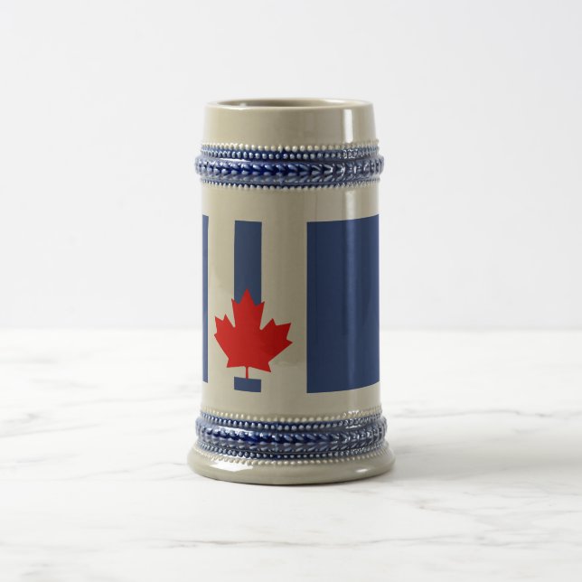 Stein Mug with Flag of Toronto, Canada (Center)