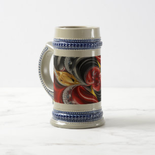 Stein Mug with German Colors Design