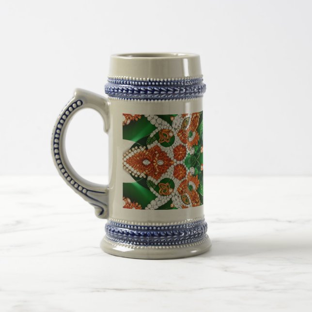 Stein Mug with Ireland Colors Design (Left)