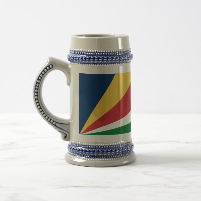 Stein Mug with Seychelles Colors Design (Left)