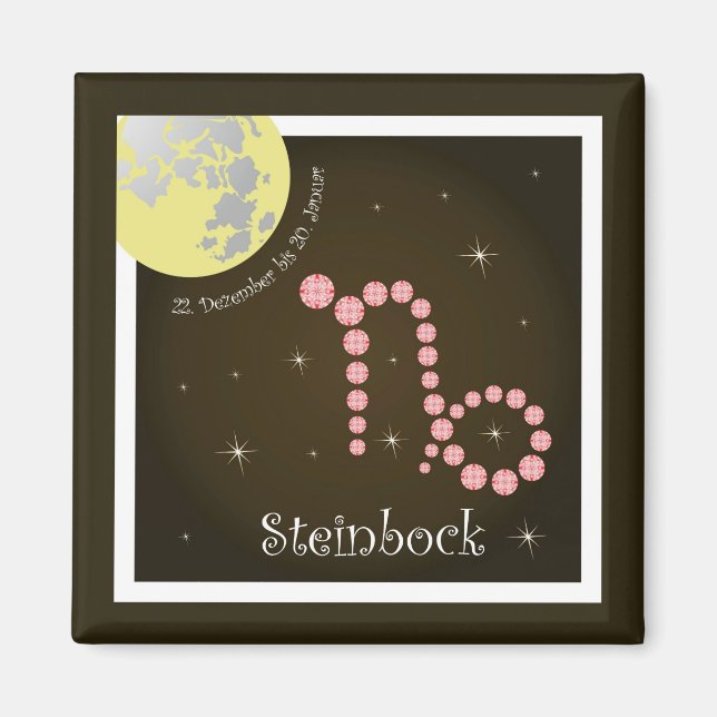 Steinbock 22. Dezember bis 20. Januar Magnet (Front)