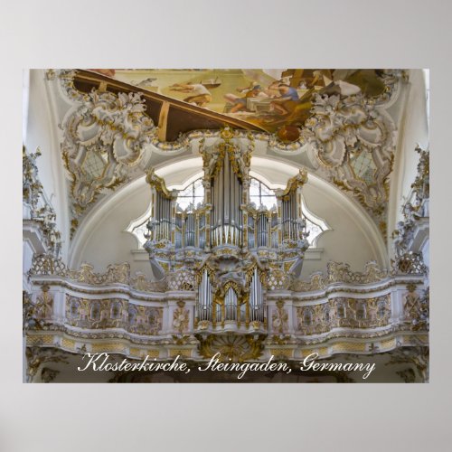 Steingaden Abbey organ poster