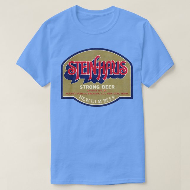 Steinhaus Beer Retro Defunct Breweriana T-Shirt (Design Front)