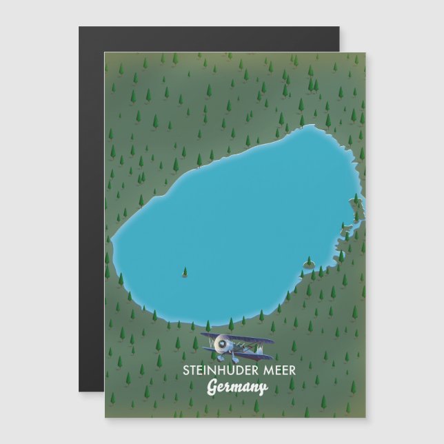 Steinhuder Meer Germany map (Front/Back)