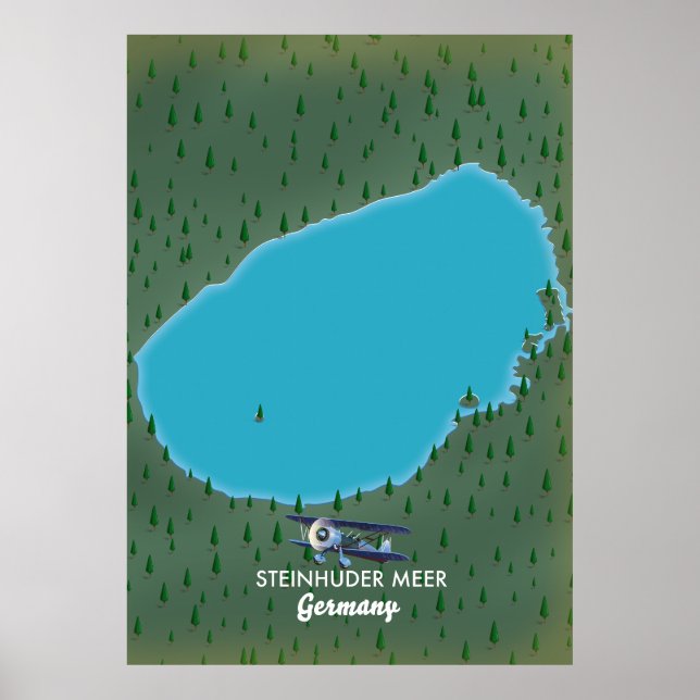 Steinhuder Meer Germany map Poster (Front)