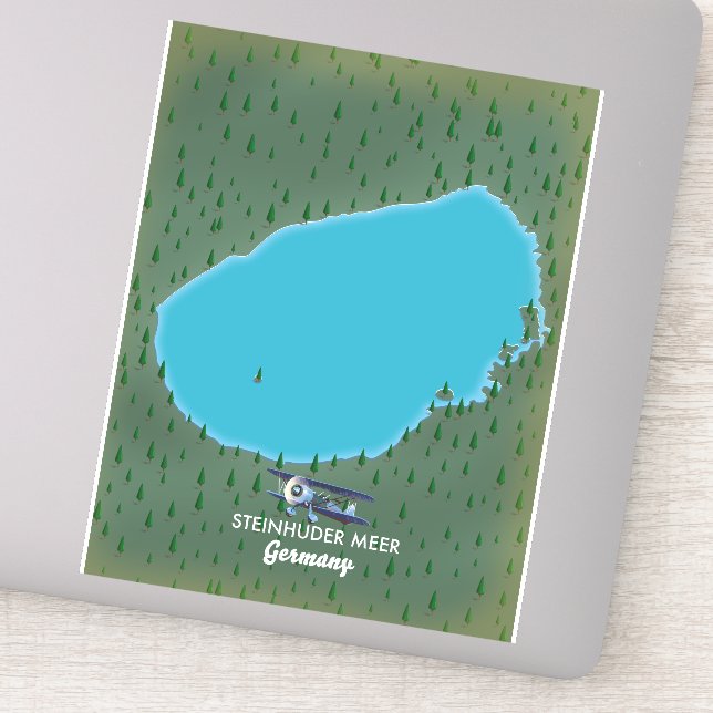 Steinhuder Meer Germany map Sticker (Detail)