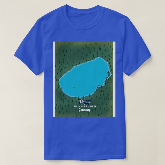 Steinhuder Meer Germany map T-Shirt (Design Front)