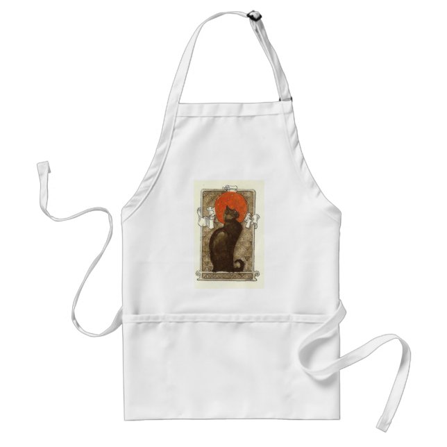 Steinlein's Cat - Art Nouveau Adult Apron (Front)