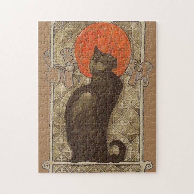Steinlein's Cat - Art Nouveau Advertisement Jigsaw Puzzle (Vertical)