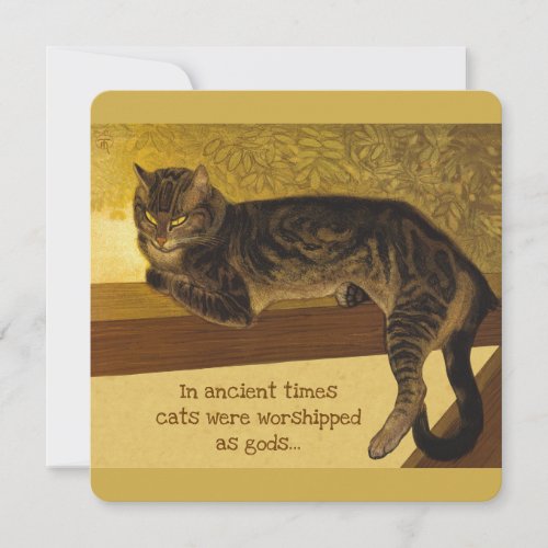 Steinlen Balustrade Grumpy cat quote CC0976 Card