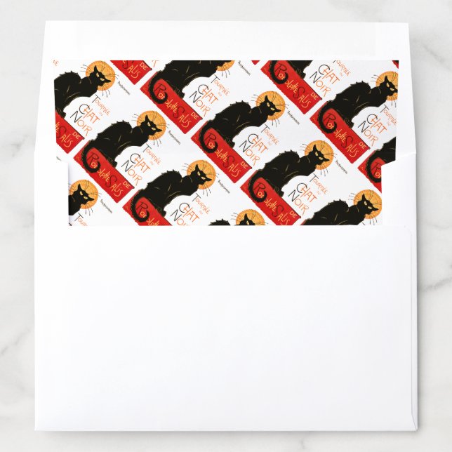 Steinlen Black Cat Classic French Artwork  Envelope Liner (In Envelope)