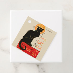 Steinlen Black Cat Classic French Artwork Favor Tags