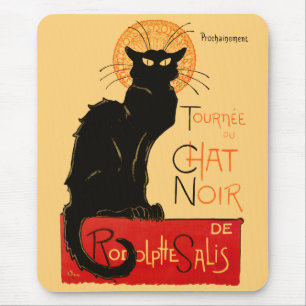 Steinlen Black Cat Classic French Artwork Mouse Pad