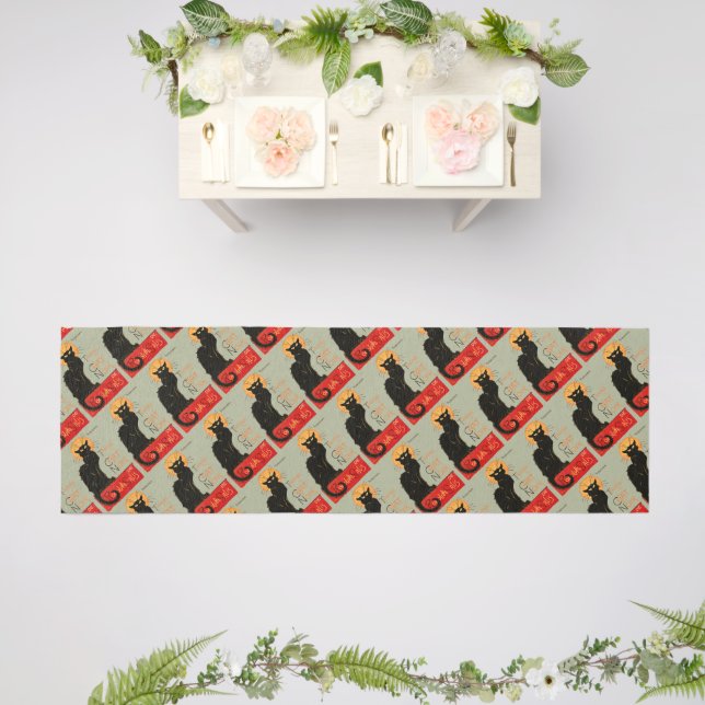 Steinlen Black Cat Classic French Artwork  Outdoor Rug (Insitu (Wedding 2))