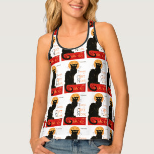 Steinlen Black Cat Classic French Artwork Tank Top