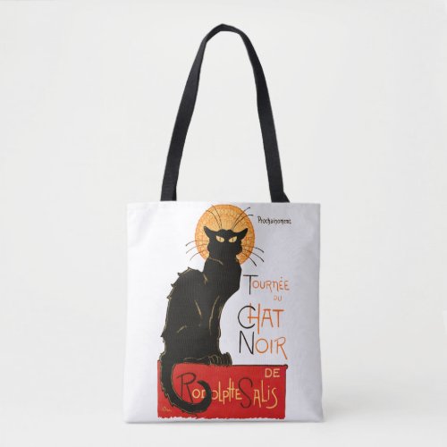 Steinlen Black Cat Classic French Artwork  Tote Bag