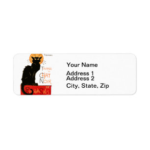Steinlen Black Cat Classic French Chat Noir Poster Label