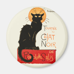 Steinlen Black Cat Classic French Chat Noir Poster Magnet