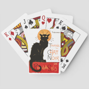 Steinlen Black Cat Classic French Chat Noir Poster Poker Cards
