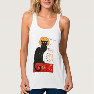 Steinlen Black Cat Classic French Chat Noir Poster Tank Top