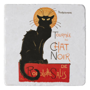 Steinlen Black Cat Classic French Chat Noir Poster Trivet