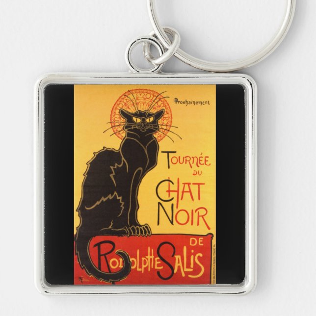 Steinlen: Chat Noir Keychain (Front)