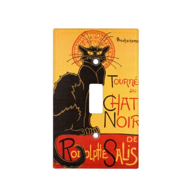 Steinlen: Chat Noir Light Switch Cover (Front)