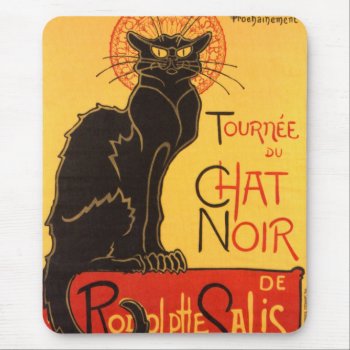 Steinlen: Chat Noir Mouse Pad by vintagechest at Zazzle