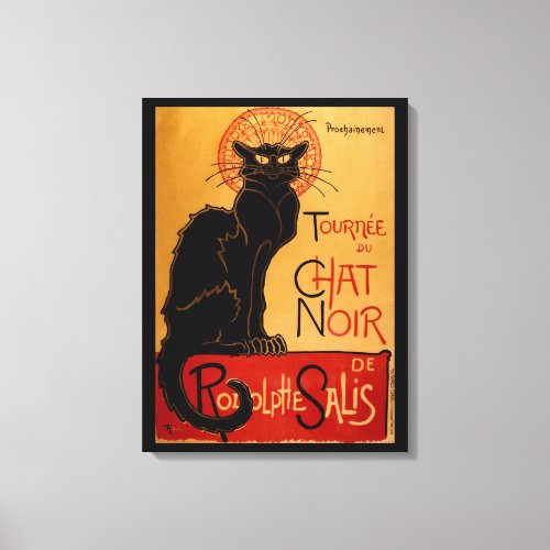 Steinlens Le Chat Noir Canvas Print