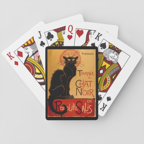 Steinlens Le Chat Noir Poker Cards