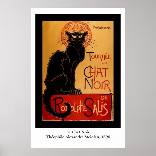 Steinlens Le Chat Noir Poster