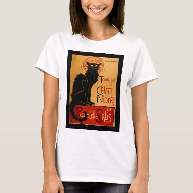 Steinlen's Le Chat Noir T-Shirt (Front)